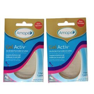 Amope Gel Active Ultra Slim Ball of Foot Cushions Lot of 2